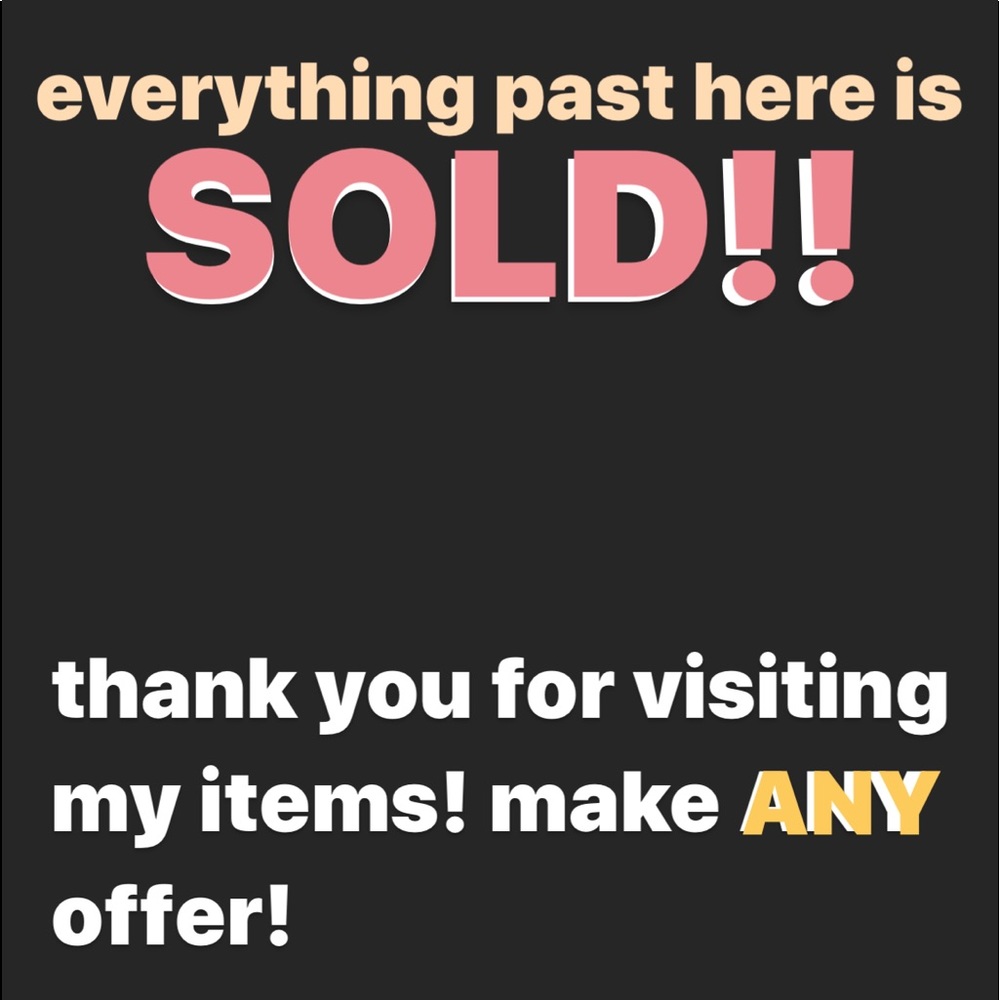PAST HERE IS SOLD